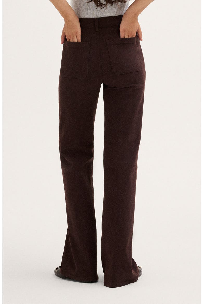 The Emmy Wide Leg Pants, Alternate, color, DARK CAROB