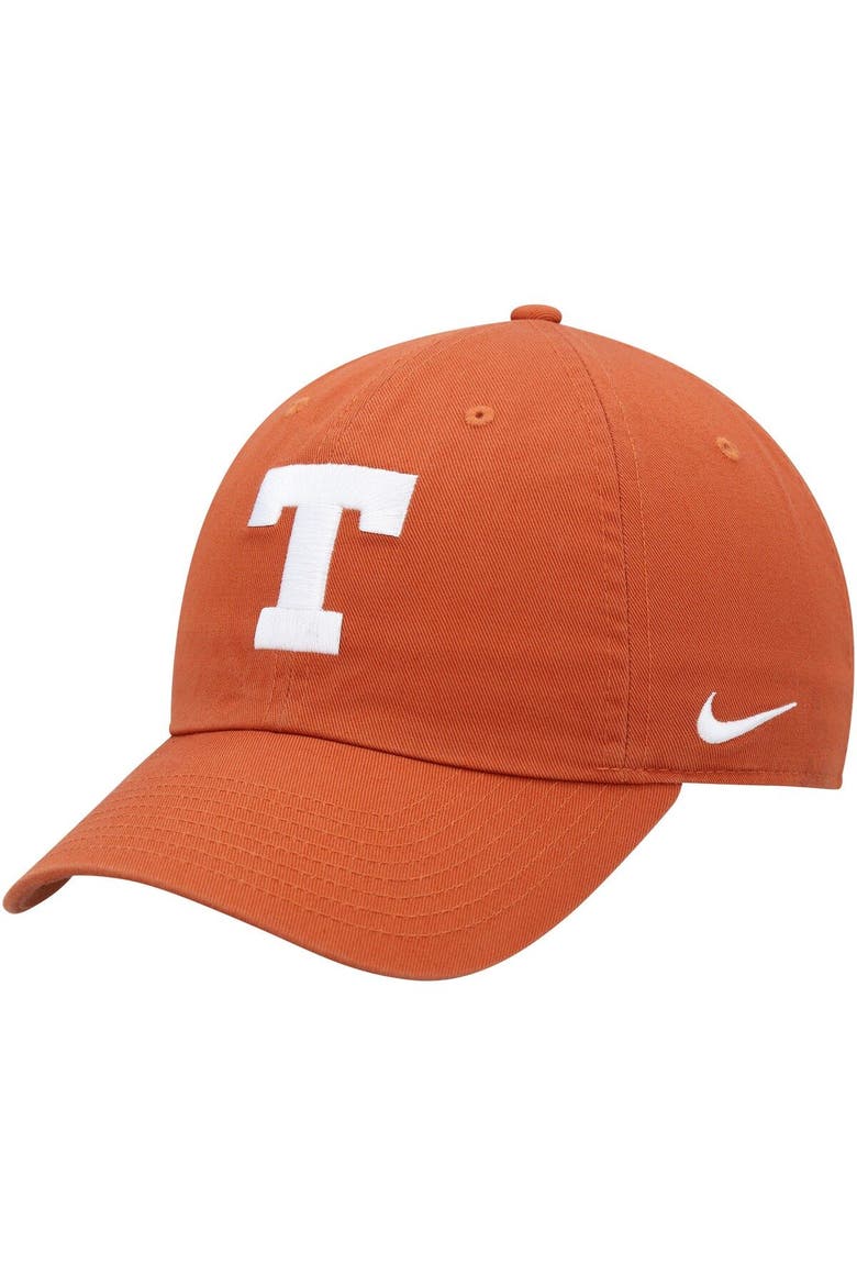 Men's Nike Burnt Orange Texas Longhorns Heritage86 Logo Performance Adjustable Hat, Main, color, Burnt Orange