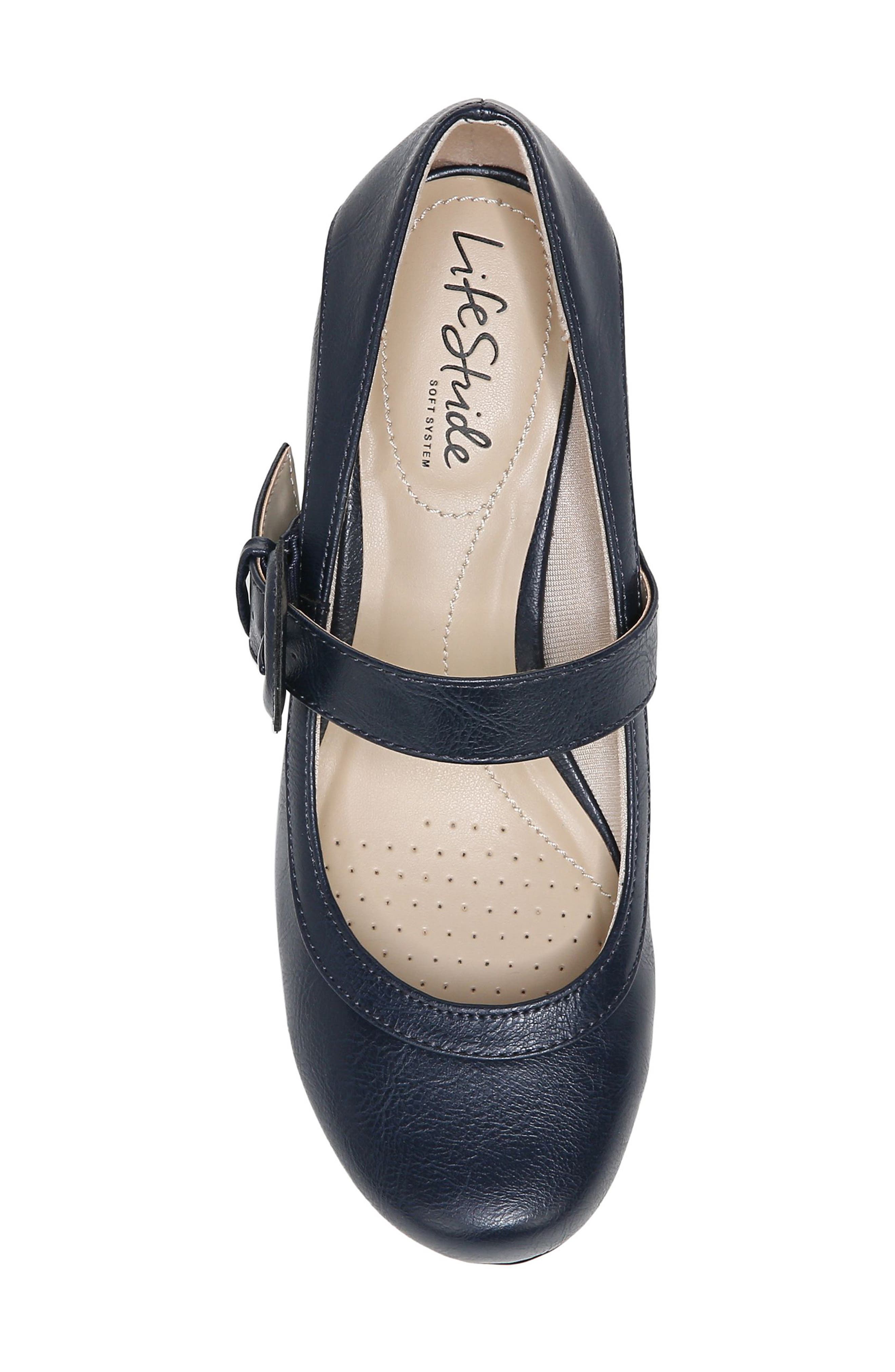 LifeStride Rozz Mary Jane Pump - Wide Width Available, Alternate, color, Navy