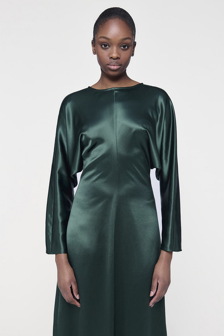 Batwing Maxi Dress, Alternate, color, Green