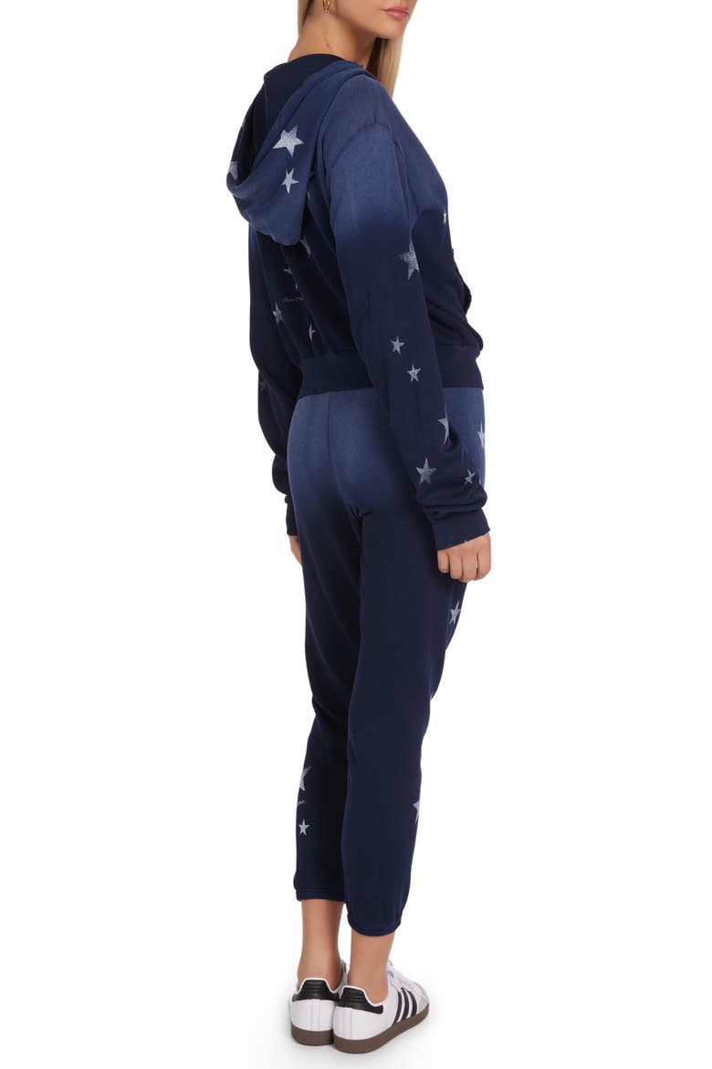 Lachelle Vintage Stars Hoodie, Alternate, color, Navy Ombre