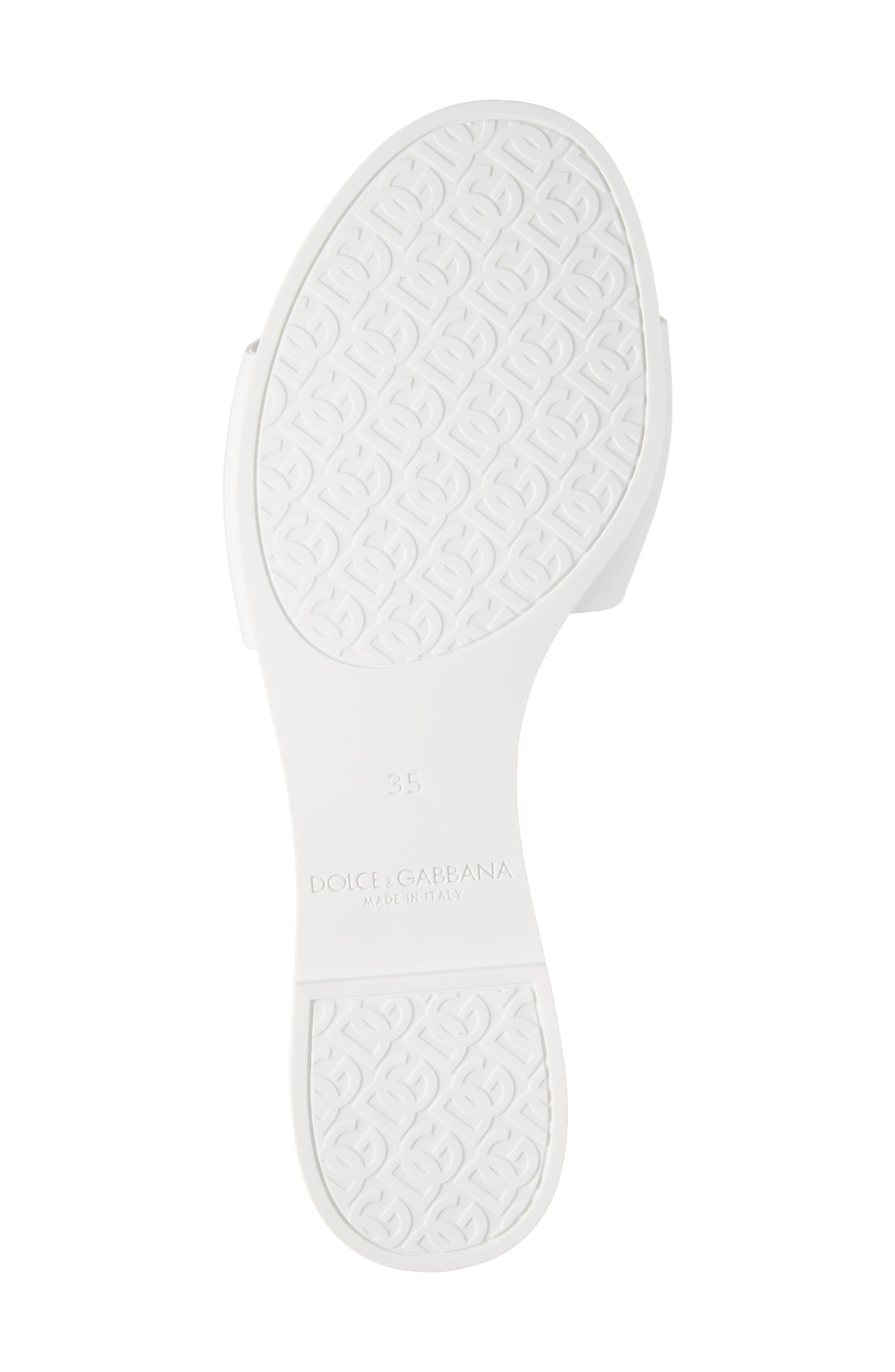 Bianca Interlock Slide Sandal, Alternate, color, BIANCO