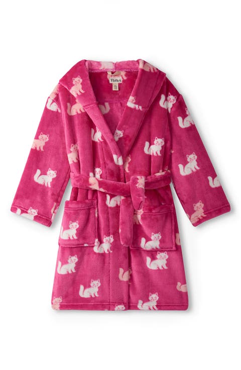 Kids' Little Kitties Plush Hooded Robe (Toddler, Little Kid & Big Kid)