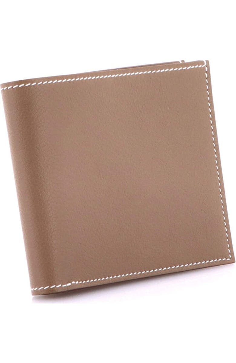 Pre-Owned Hermes MC2 Copernic Wallet Evercolor Compact, Alternate, color, Etoupe