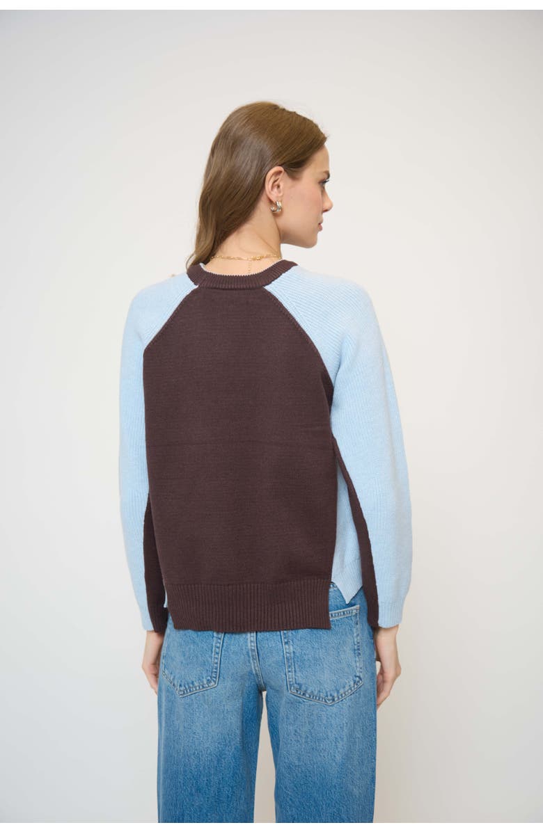 Central Park West Parker Color Blocked Pullover, Alternate, color, Multi