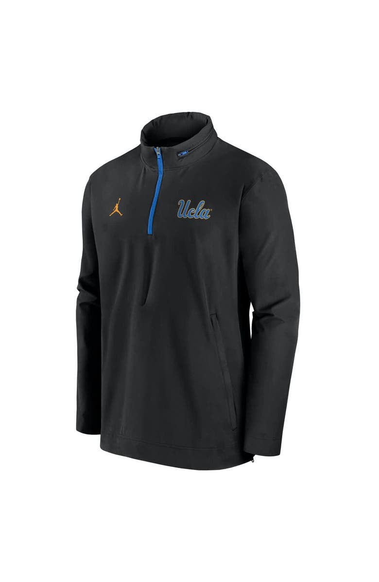 Jordan Brand Men's Jordan Brand Black UCLA Bruins Sideline Coaches Quarter-Zip Jacket, Alternate, color, Black