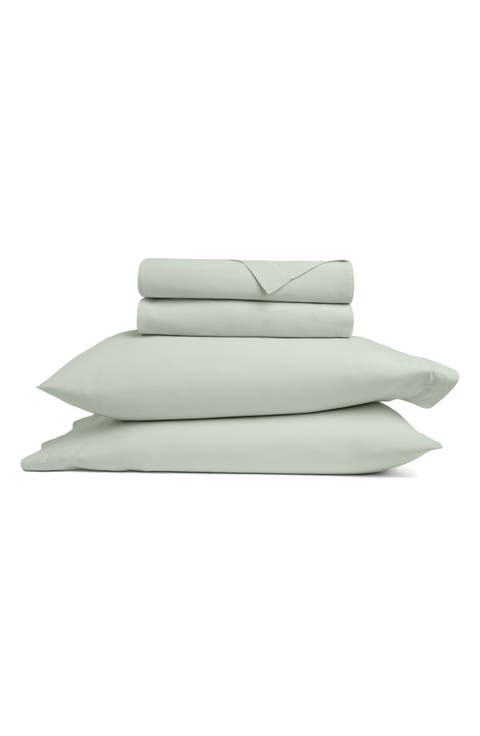 Solid Cotton Percale Sheet Set