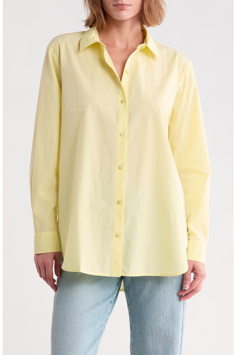 Organic Cotton Long Sleeve Shirt, Main, color, CITRUS