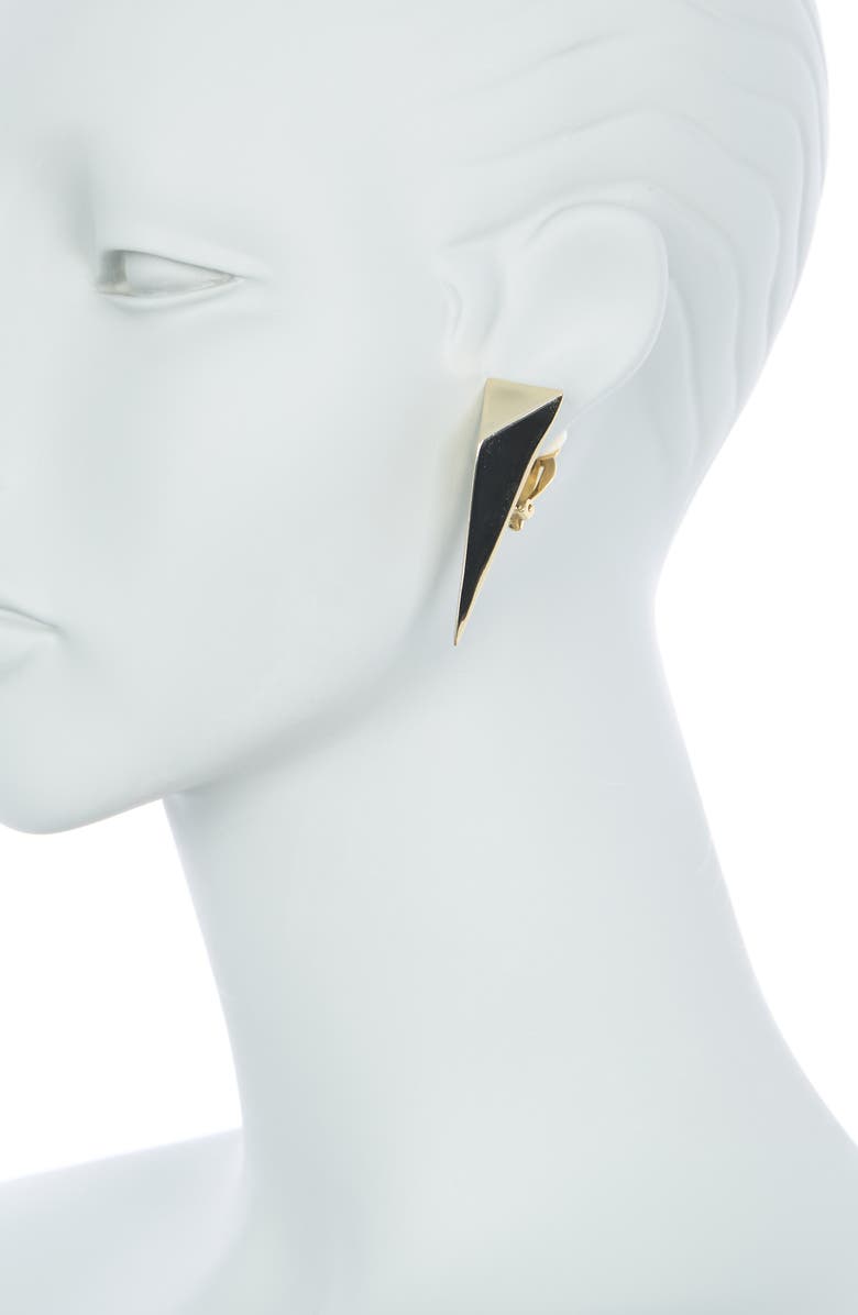 Alexis Bittar Pyramid Clip-On Drop Earrings, Alternate, color, 