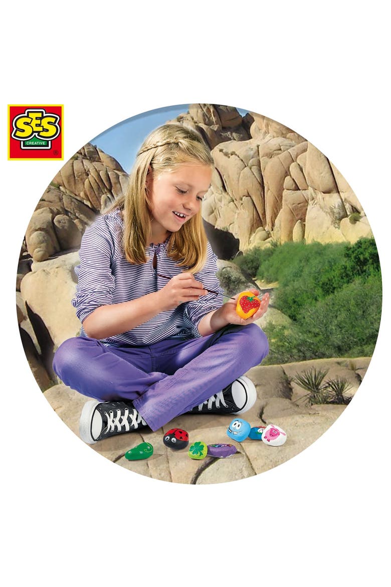 Painting Stones Kit Diy Rock Painting, Ages 5+, Alternate, color, Multicolored