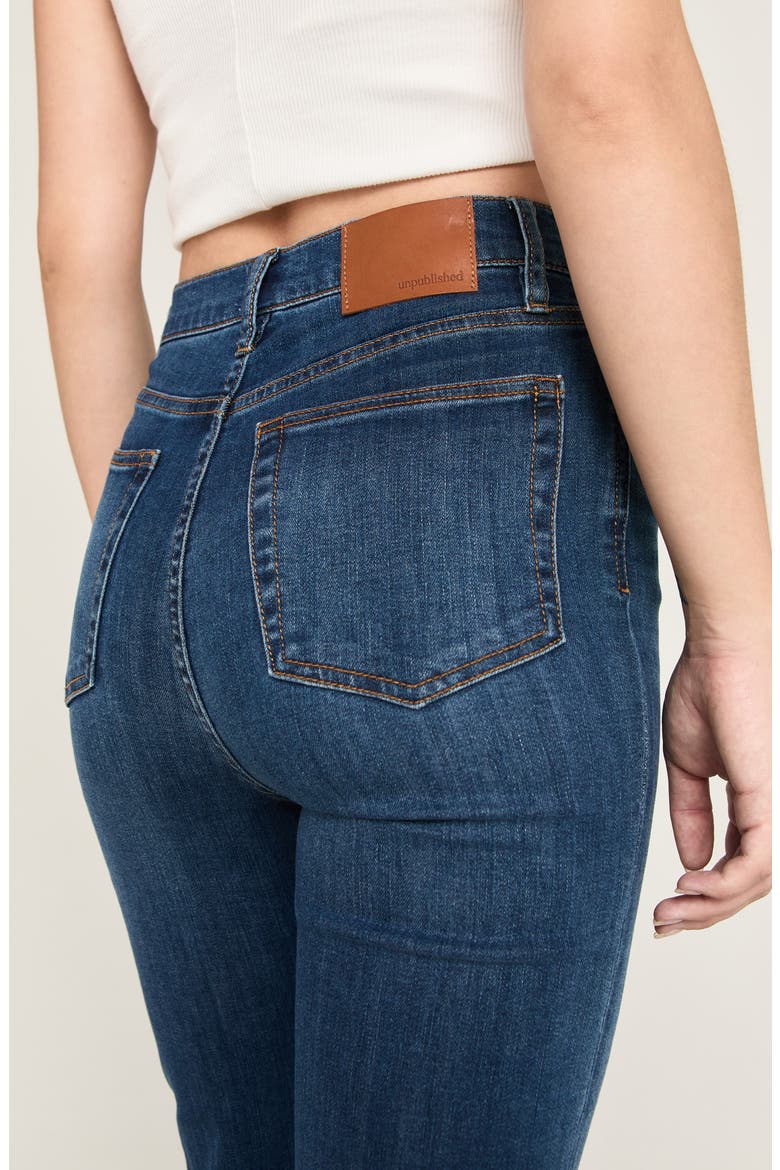 Chloe High Waist Slim Bootcut Jeans, Alternate, color, MEDIUM BLUE