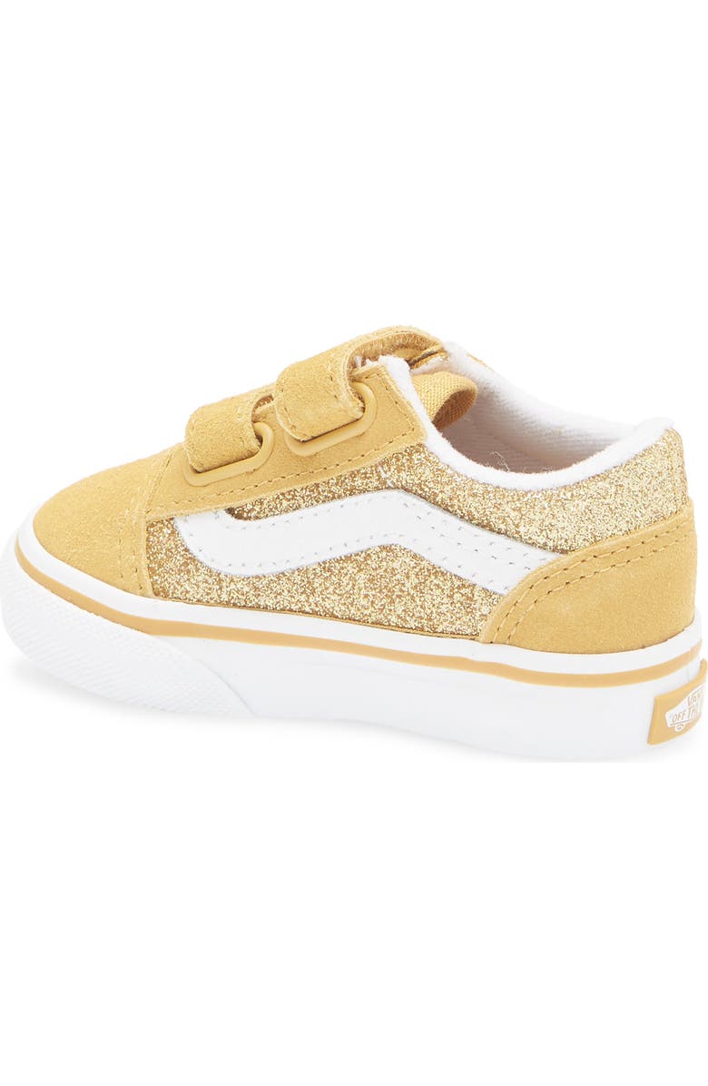 Vans Kids' Old Skool V Glitter Sneaker, Alternate, color,