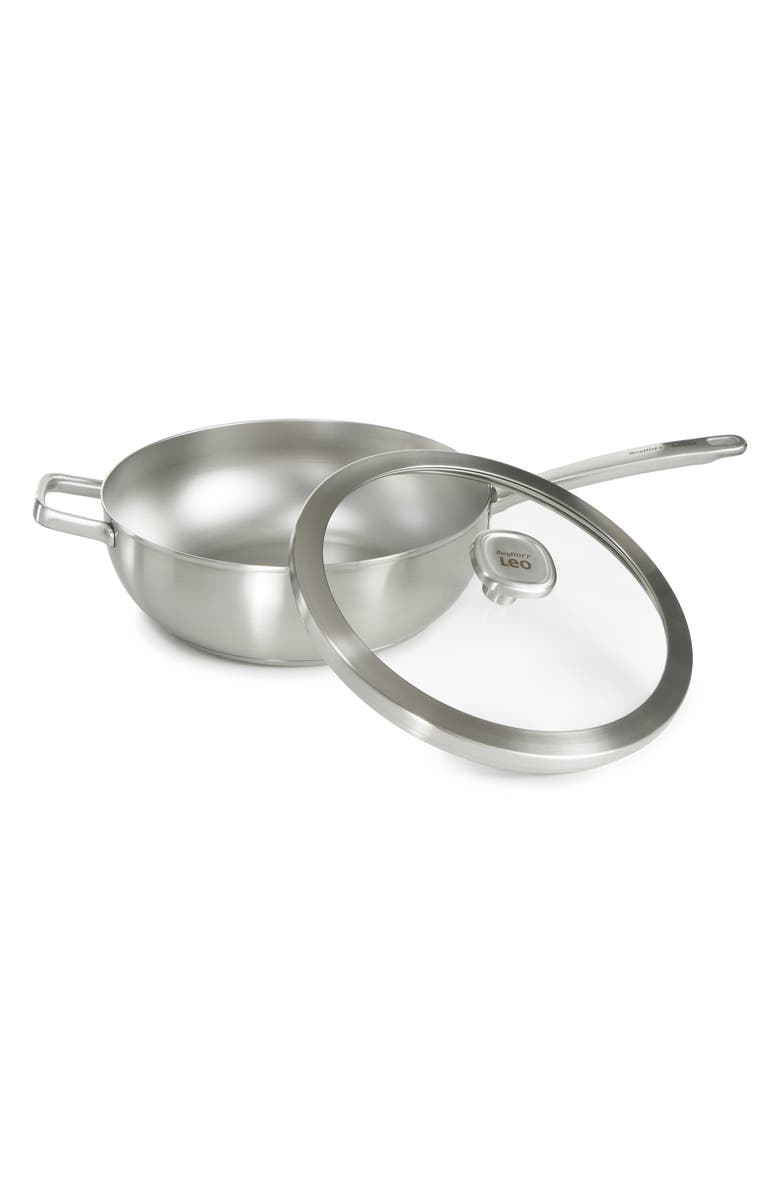 BergHOFF Leo Graphite 11-Inch Covered Wok Pan, Alternate, color, Grey