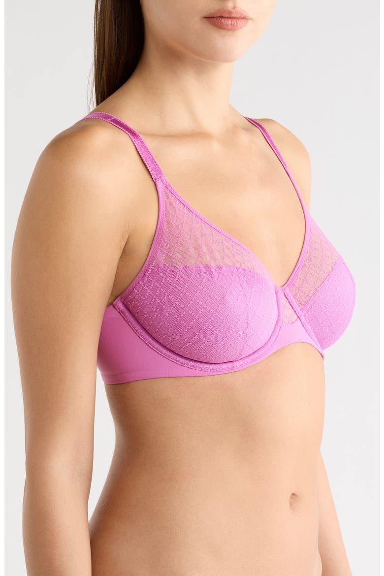 Norah Chic Underwire Bra, Alternate, color, ROSEBUD