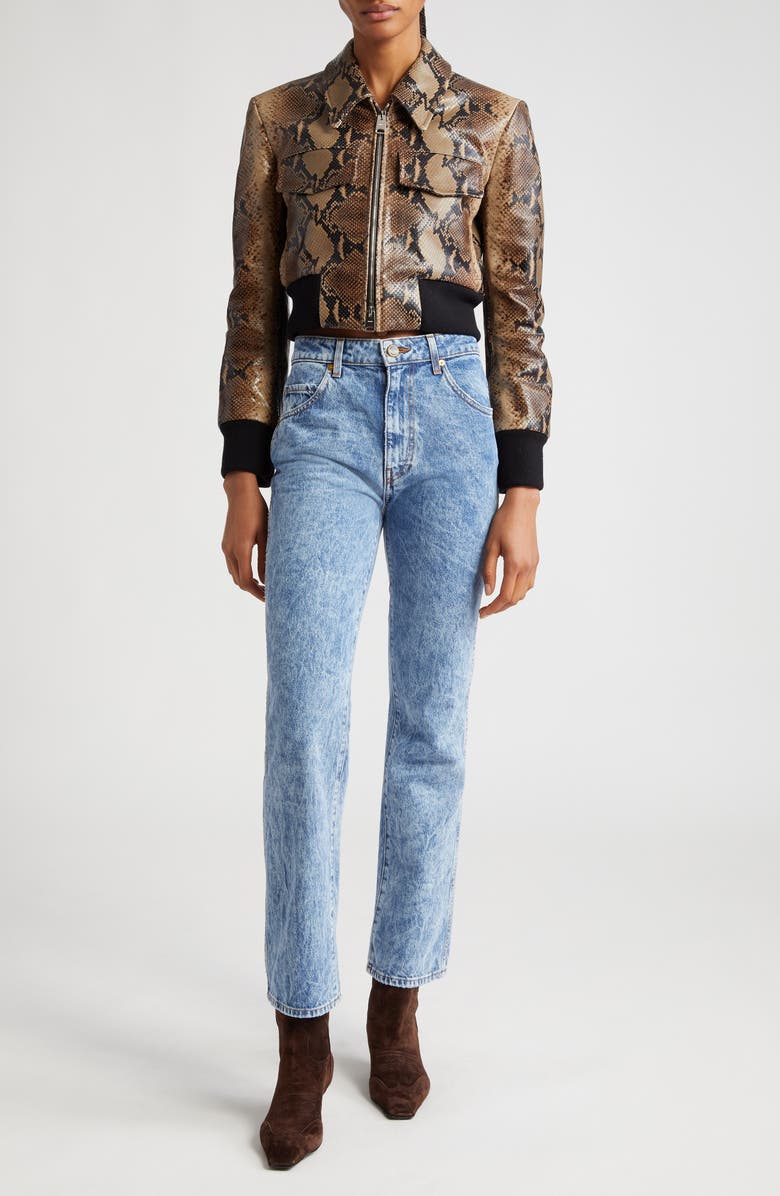 Khaite Vivian Stretch Denim Bootcut Jeans, Alternate, color, 
