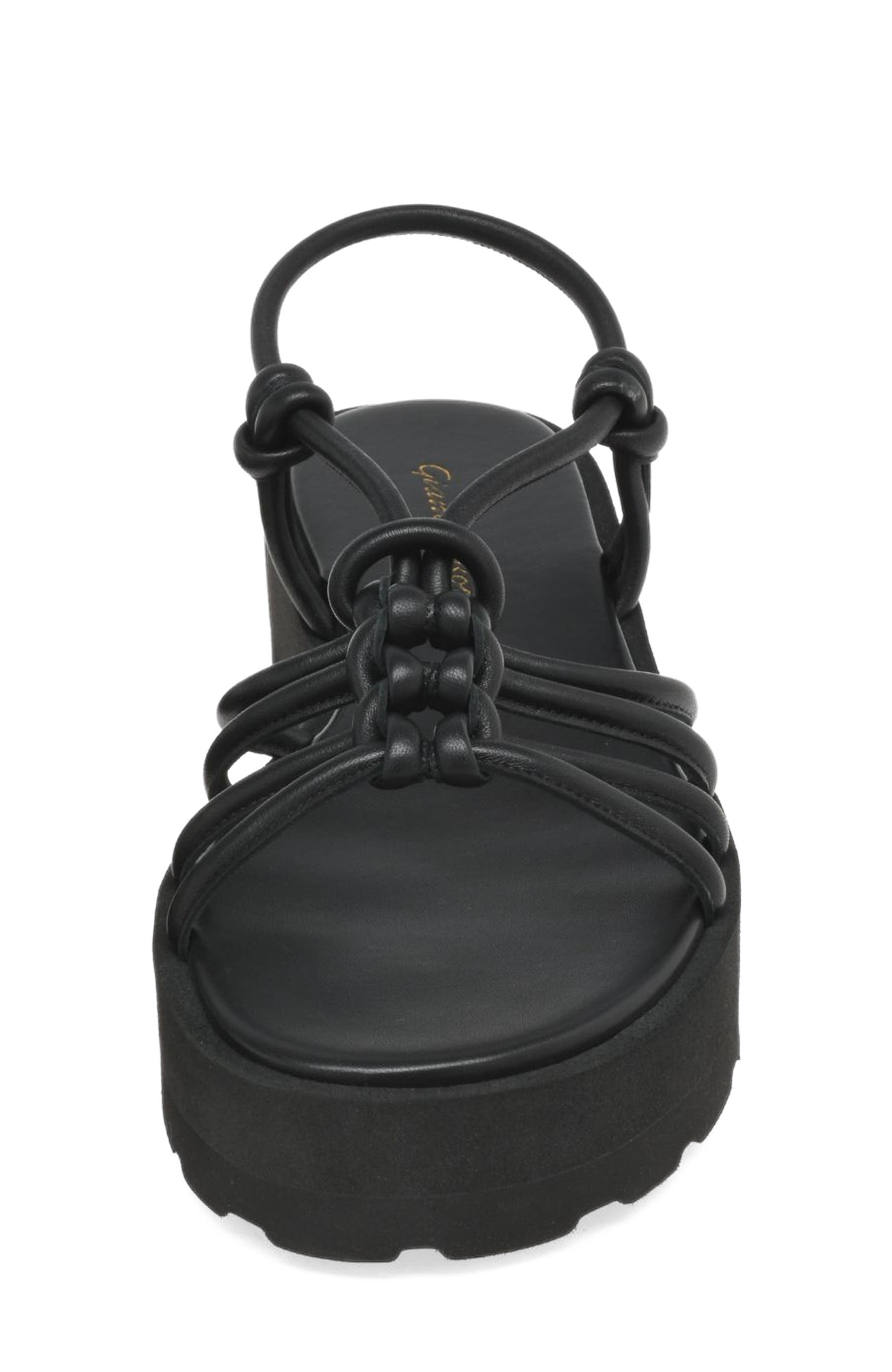 Gianvito Rossi Hebe Sandal, Alternate, color, Black Leather