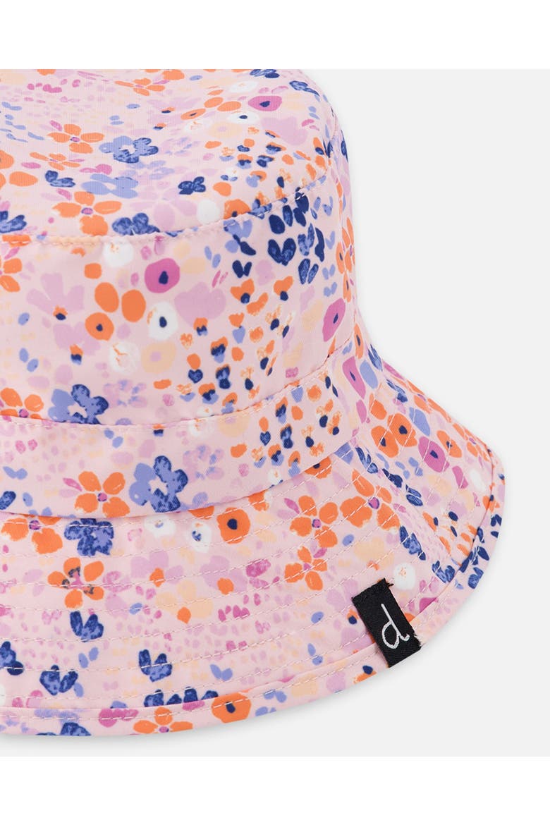 Baby Girl's Beach Hat Lavender Printed Fields Flowers, Alternate, color, Lavender Fields Flowers