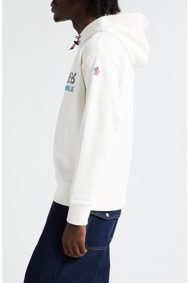 Logo Cotton Hoodie, Alternate, color, WHITE
