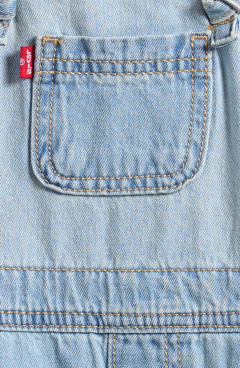 Levi's Cotton Denim Short Overalls, Alternate, color, Day Off