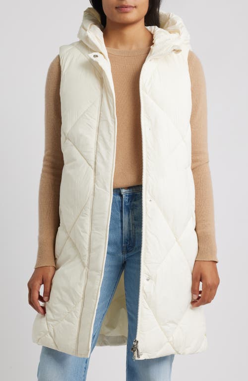 Sam Edelman Quilted Hooded Puffer Vest In White