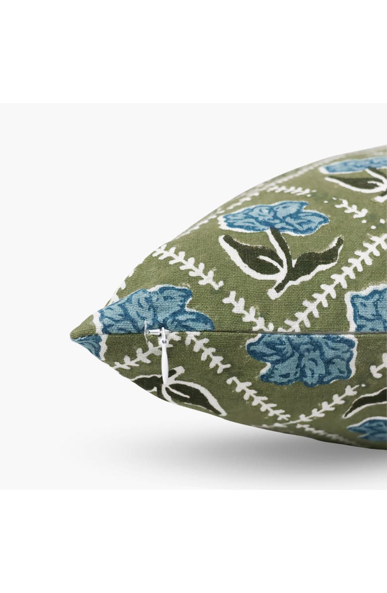 Banyan & Birch Noor Throw Pillow Cover, Alternate, color, Olive & Blue