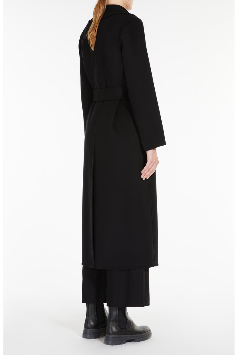 Poldo Wool Belted Coat, Alternate, color, BLACK