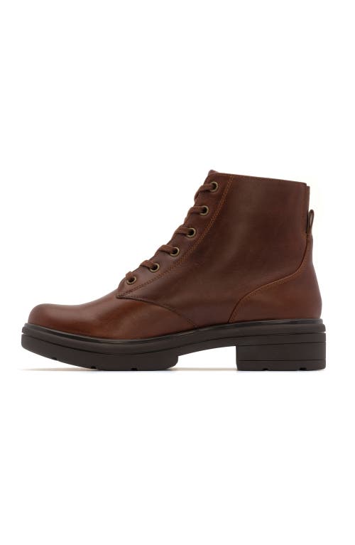 Abeo Vista Lace Boot In Dark Tan - Regular