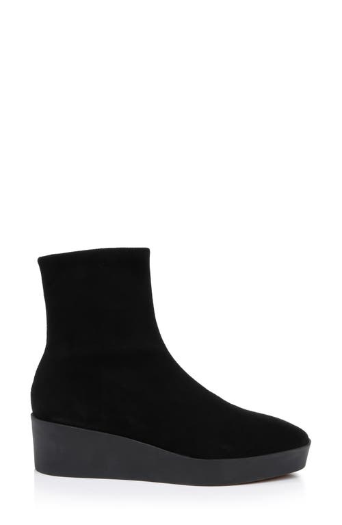 Clergerie Lexa Platform Wedge Bootie In Black