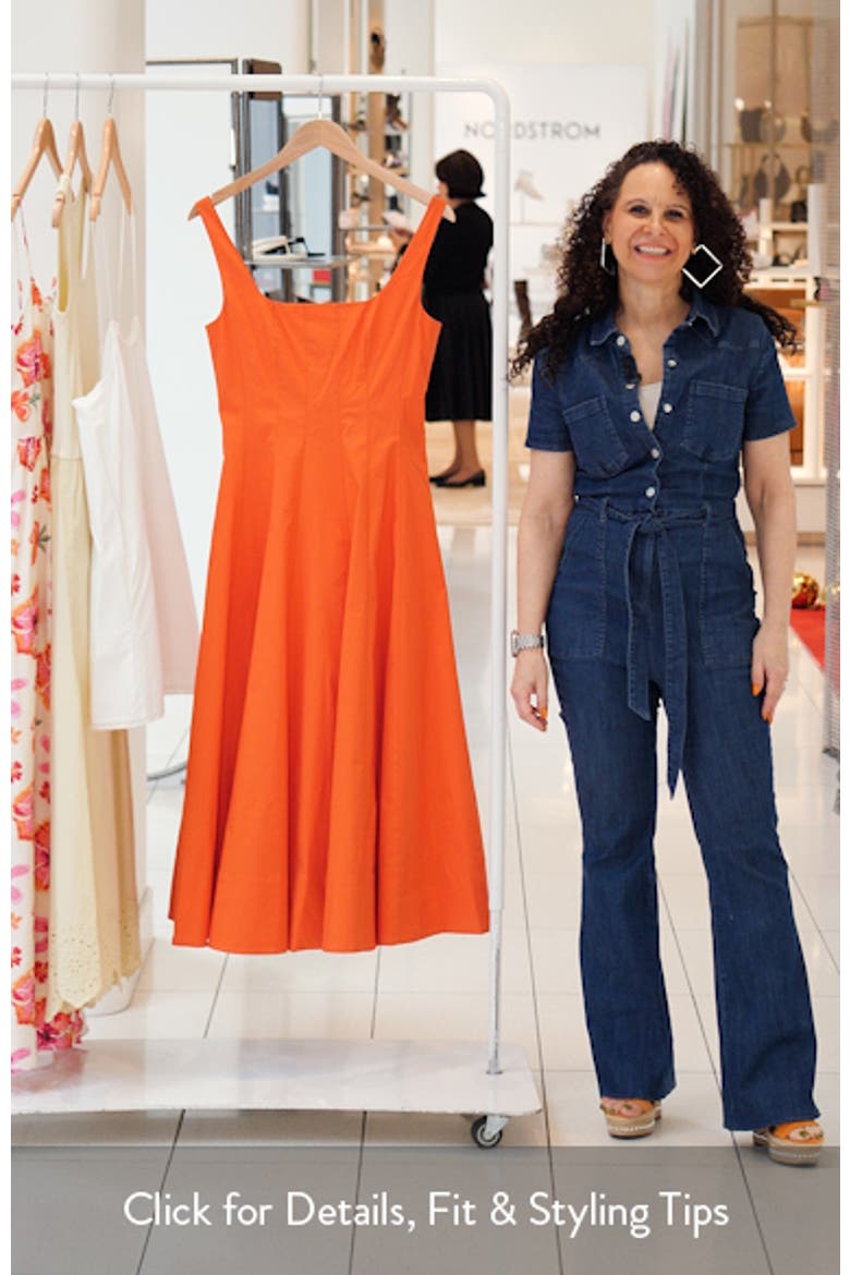 Wells Floral Stitch A-Line Midi Dress video