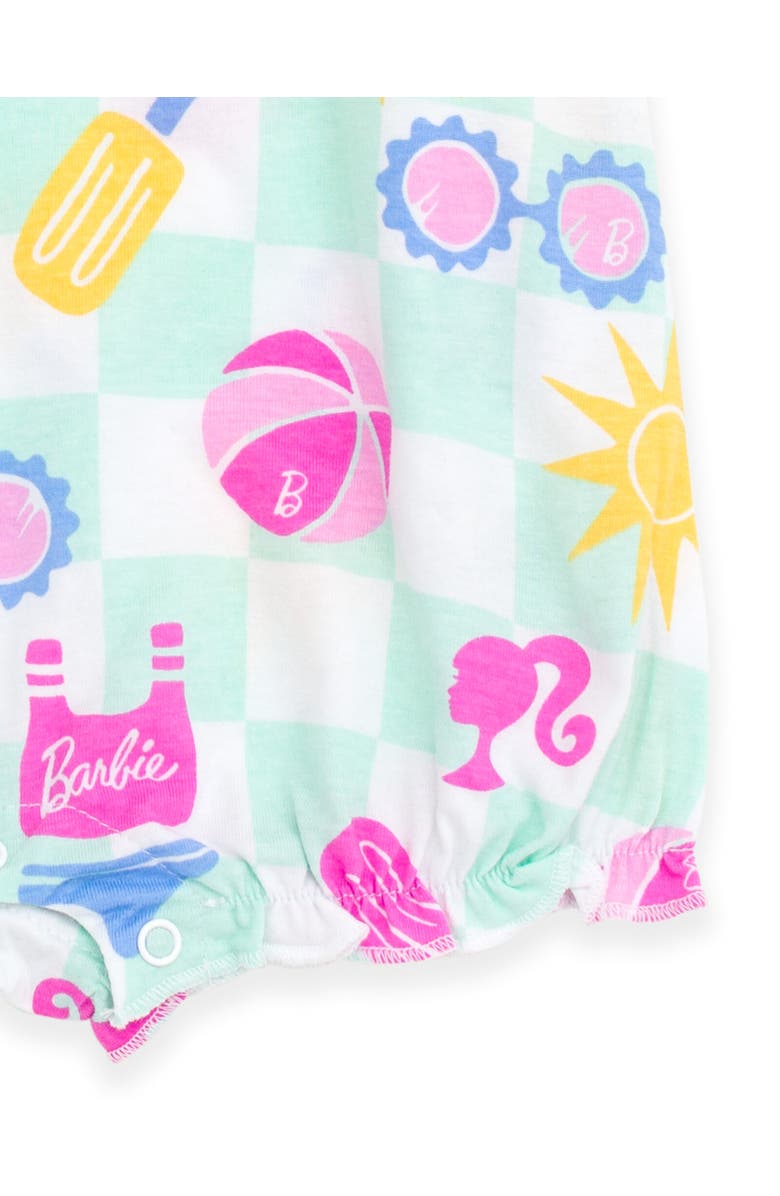 Barbie Sleeveless Bubble Romper, Alternate, color, Pale Turquoise