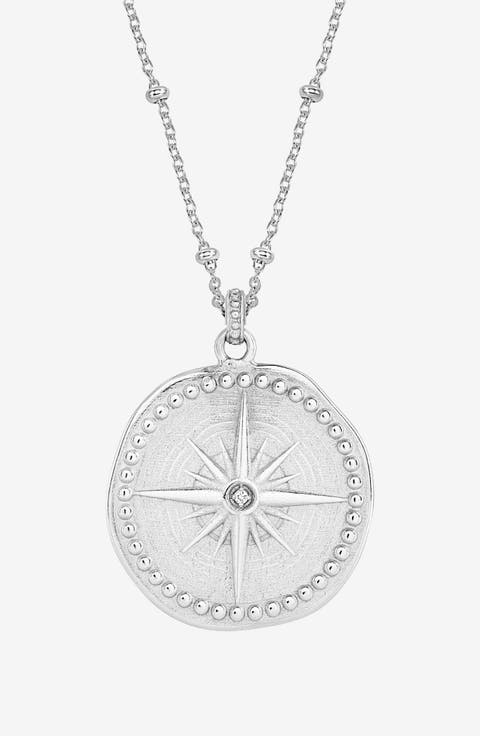Diamond True North Talisman Necklace