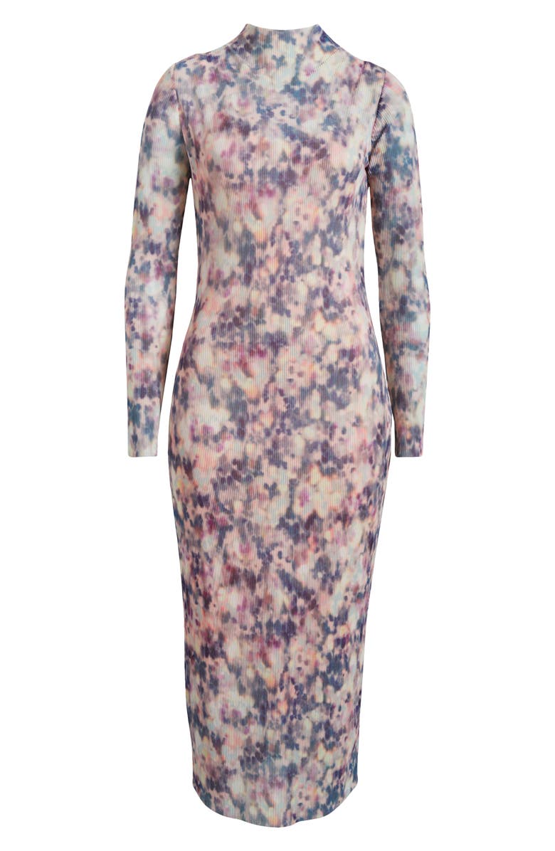 Steve Madden Maya Rib Long Sleeve Midi Dress, Alternate, color,