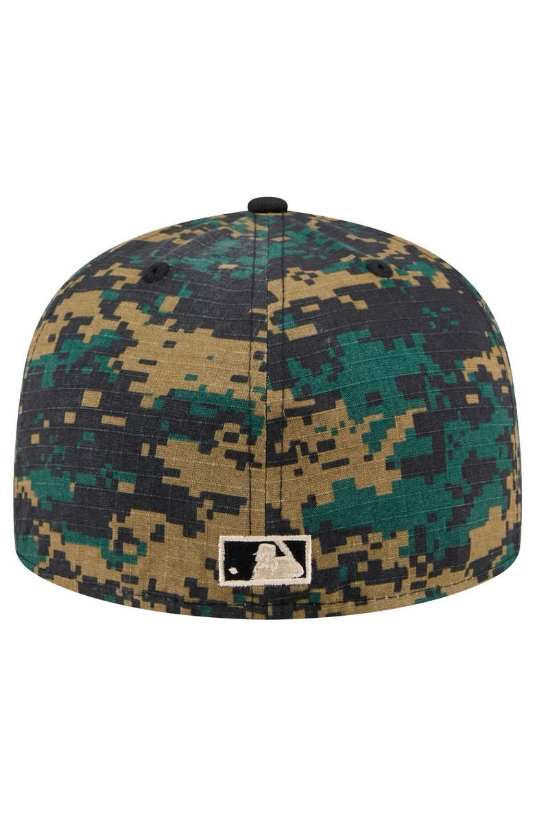 New Era Men's New Era Black Pittsburgh Pirates Digi Camo 59FIFTY Fitted Hat, Alternate, color, Black