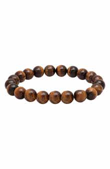 Tiger's Eye Beaded Stretch Bracelet