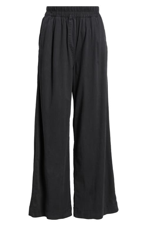 TREASURE & BOND TREASURE & BOND PLEATED WIDE LEG PULL-ON PANTS