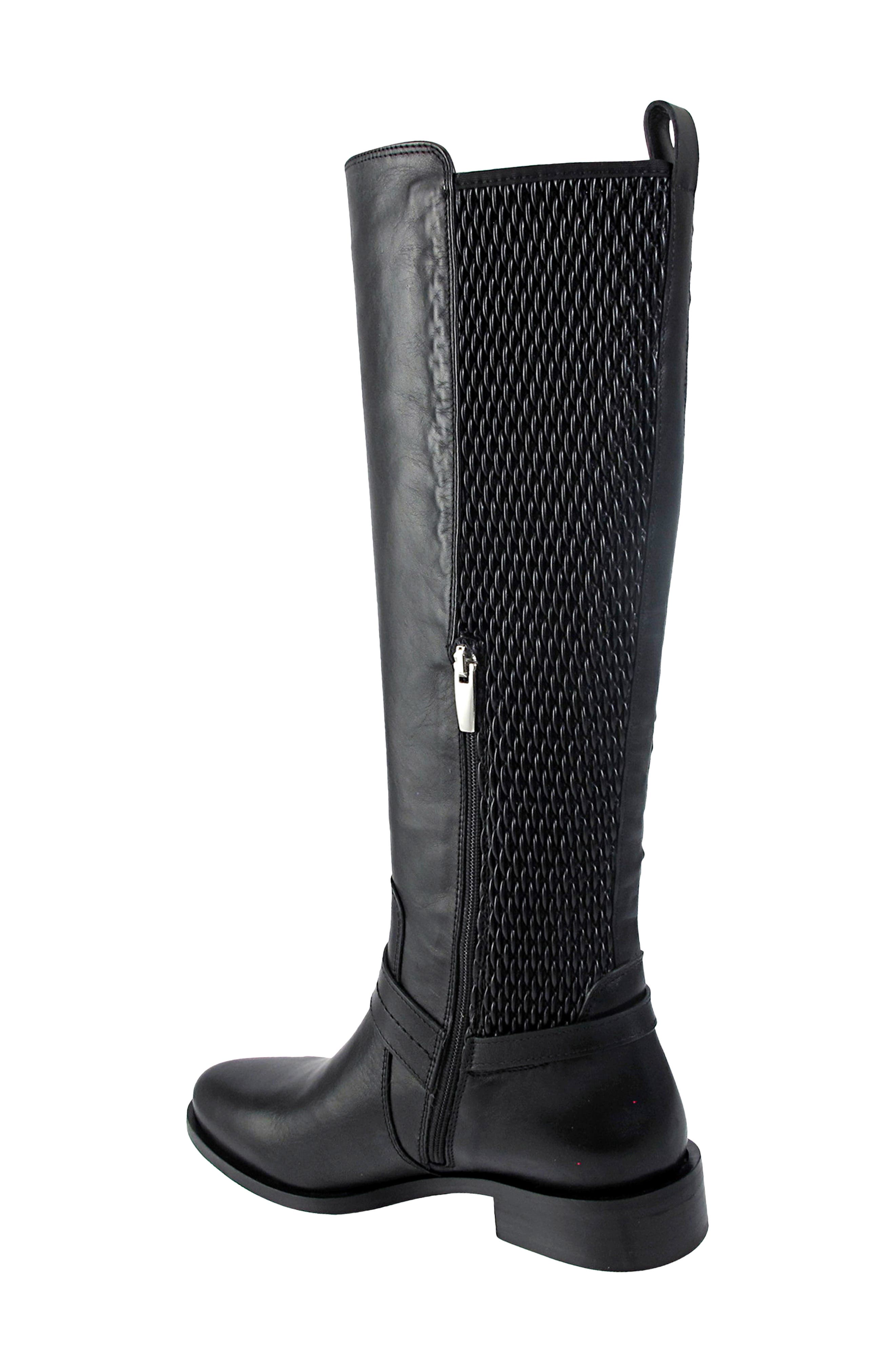 Brianna Knee High Boot, Alternate, color, ONYX