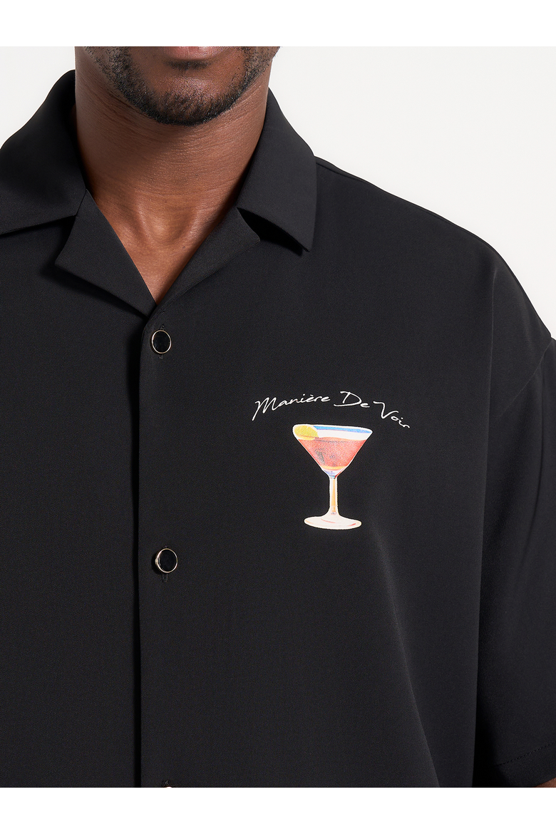 St. Barts Relaxed Fit Shirt, Alternate, color, Black