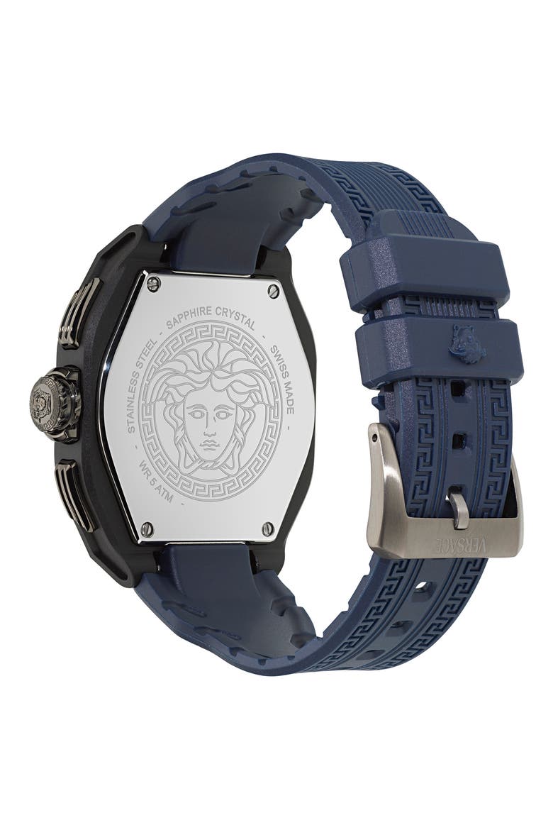 V-Legend Chronograph Strap Watch, 44mm, Alternate, color, BLACK