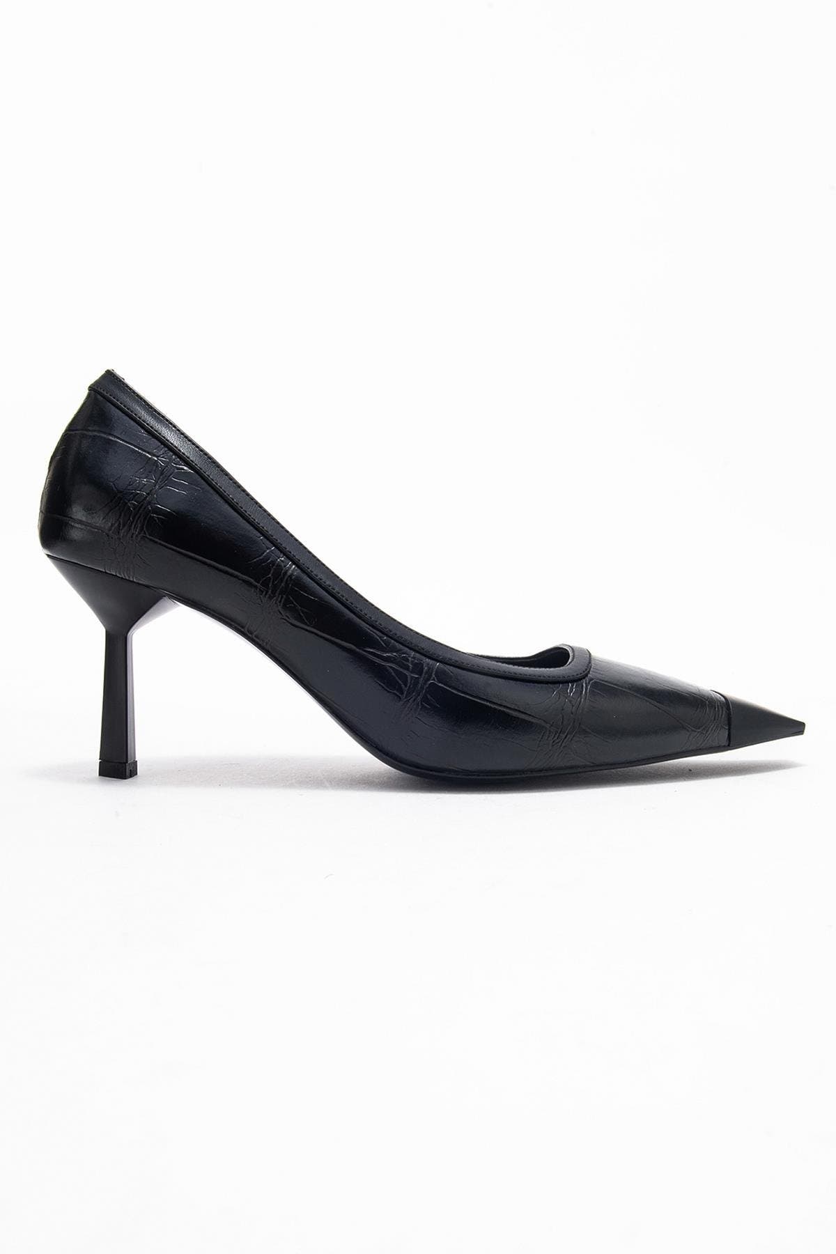 Rona Pointed Toe Pump, Alternate, color, Black Printed