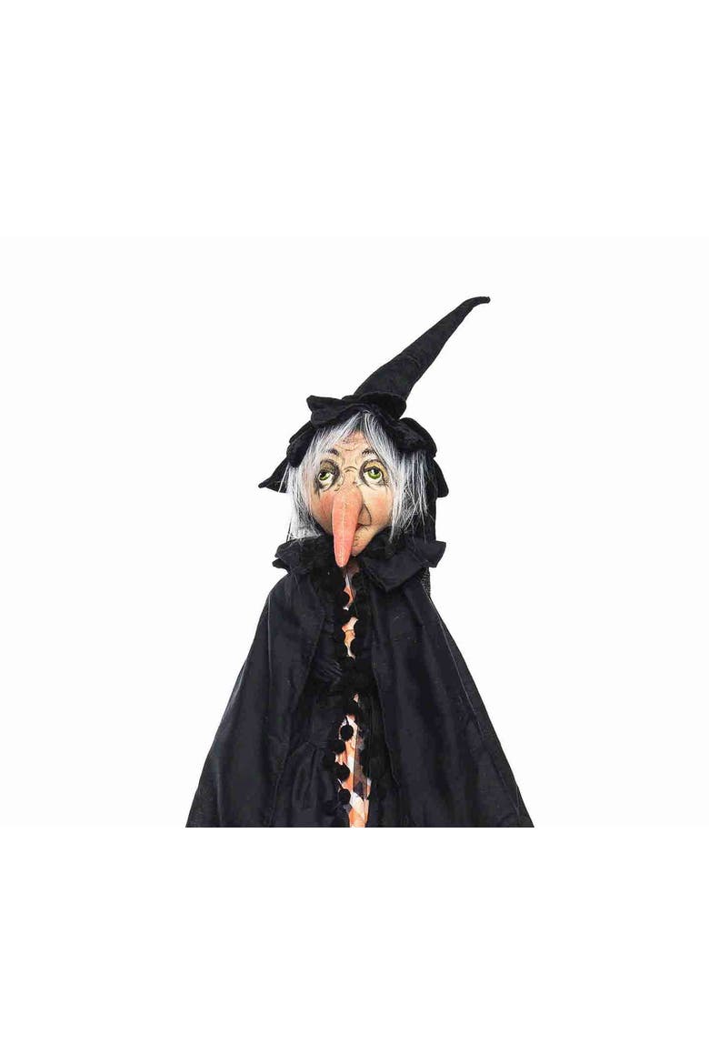 Zelena Sorceress Witch Halloween Art Doll Figurine, Alternate, color, Black