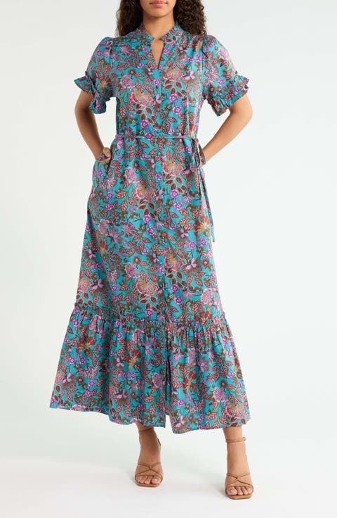 Alna Button Up Midi Dress
