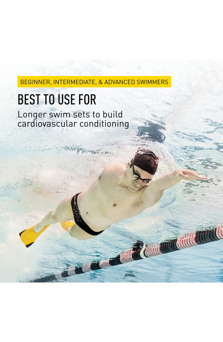 FINIS Z2 Gold Zoomers Swim Fins Short Blade Training Fins for Strength and Speed Natural Rubber Fit, Alternate, color, Yellow