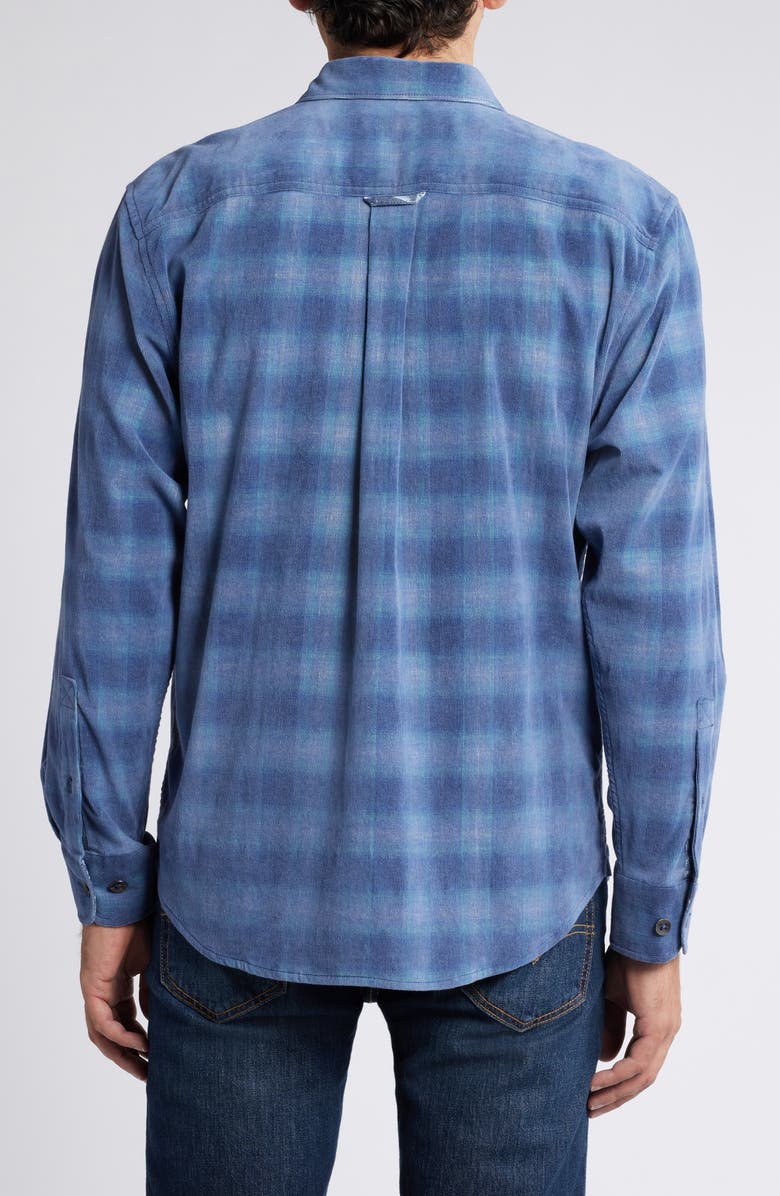 Tommy Bahama Coastline Cord Ombré Check Cordury Button-Up Shirt, Alternate, color, 