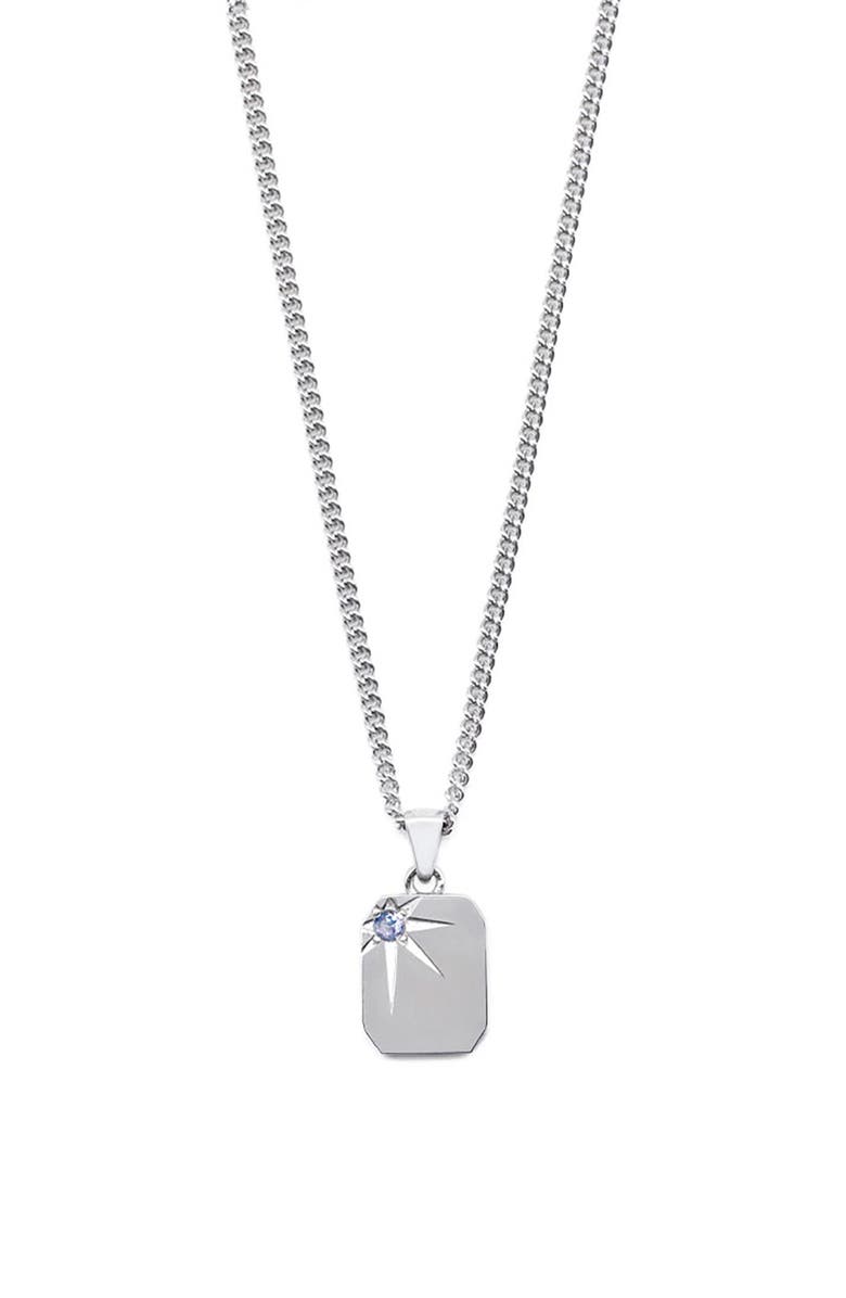 Serge DeNimes Guardian Pendant Necklace, Main, color, Silver