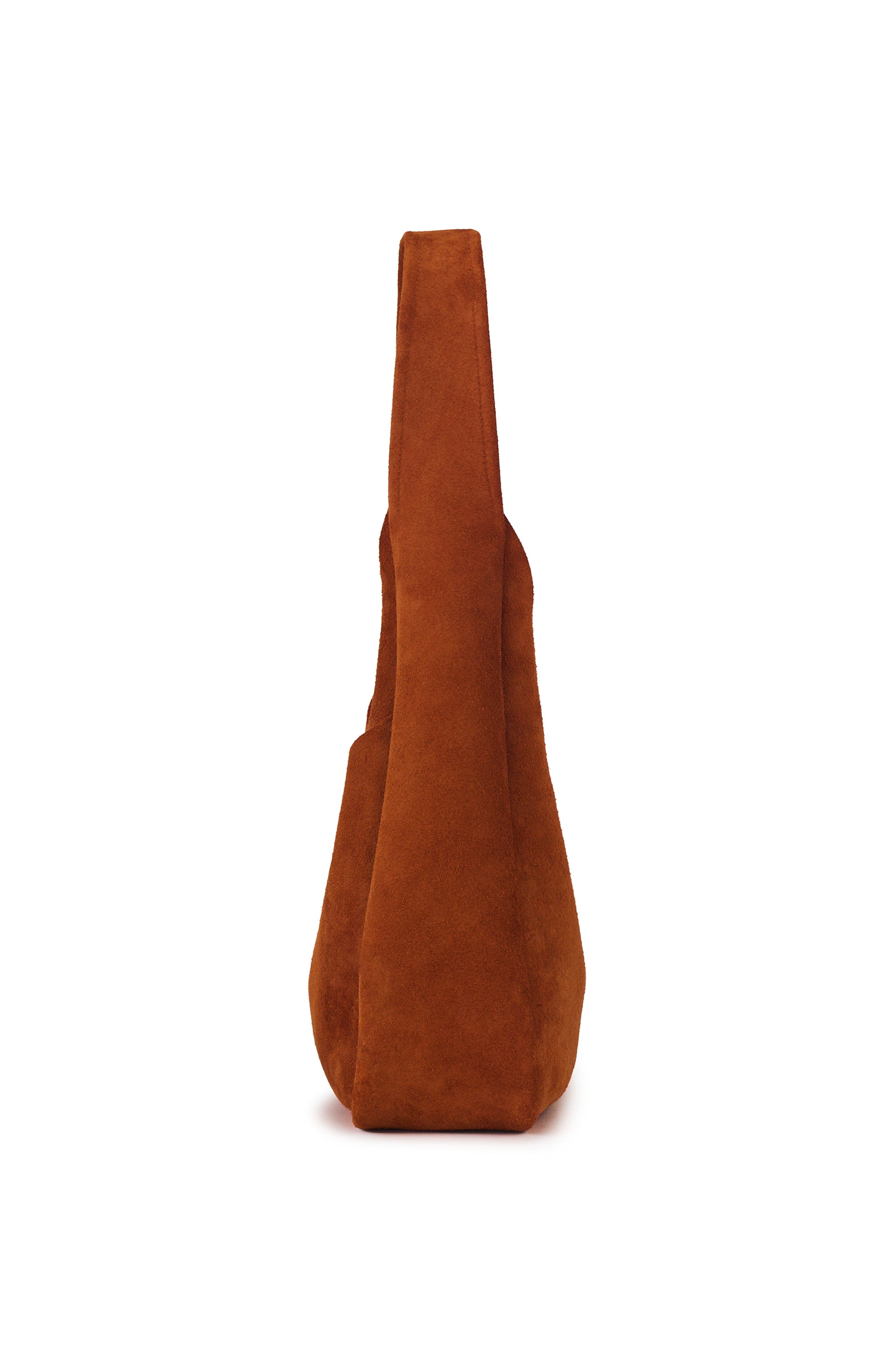 Phoebe Leather Hobo Nubuck Suede Shoulder Bag, Alternate, color, Sedona