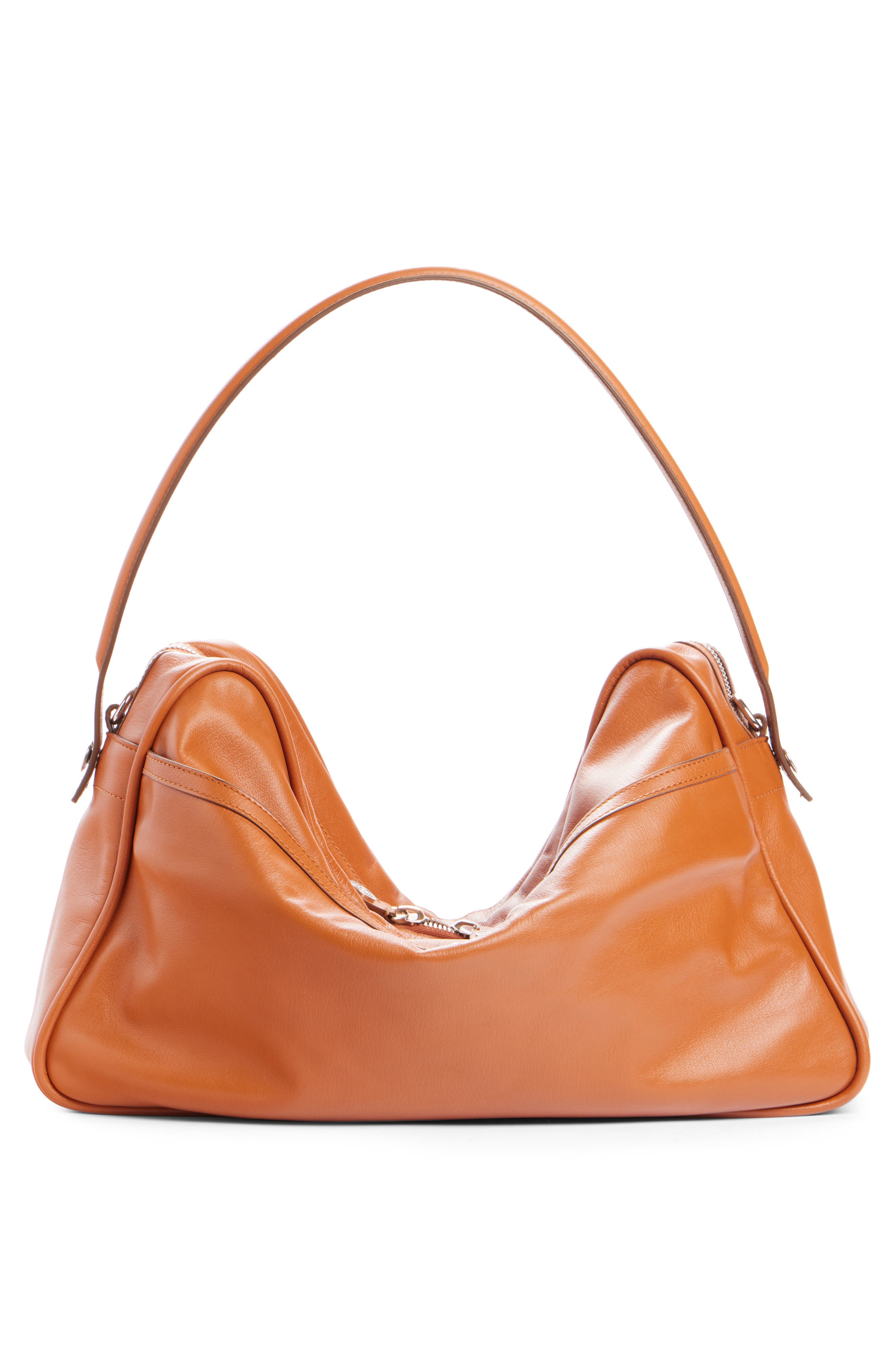 Acne Studios Medium Camero Leather Shoulder Bag, Alternate, color, 