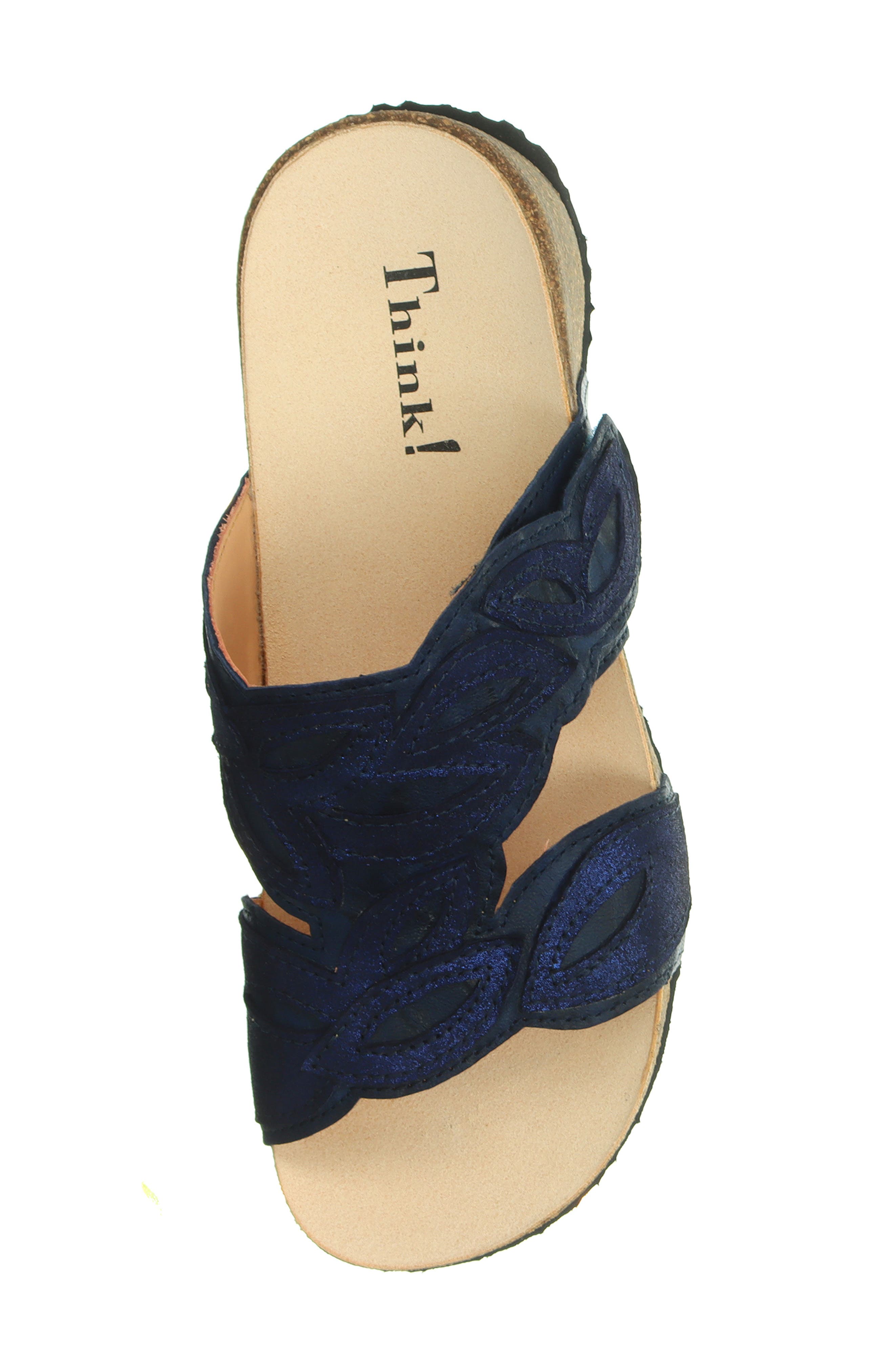 Mizzi Floral Sandal, Alternate, color, INDIGO/ KOMBI