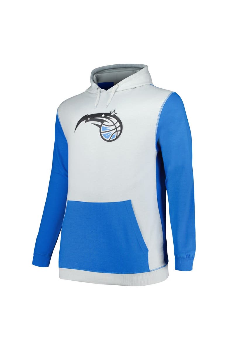 FANATICS Men's Fanatics Branded Blue/Silver Orlando Magic Big & Tall Primary Arctic Pullover Hoodie, Alternate, color, Blue