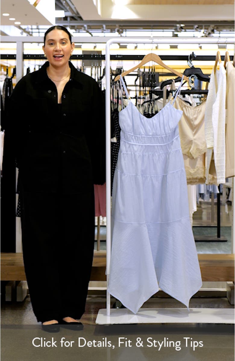 Oasis Handkerchief Hem Maxi Dress, sales video thumbnail