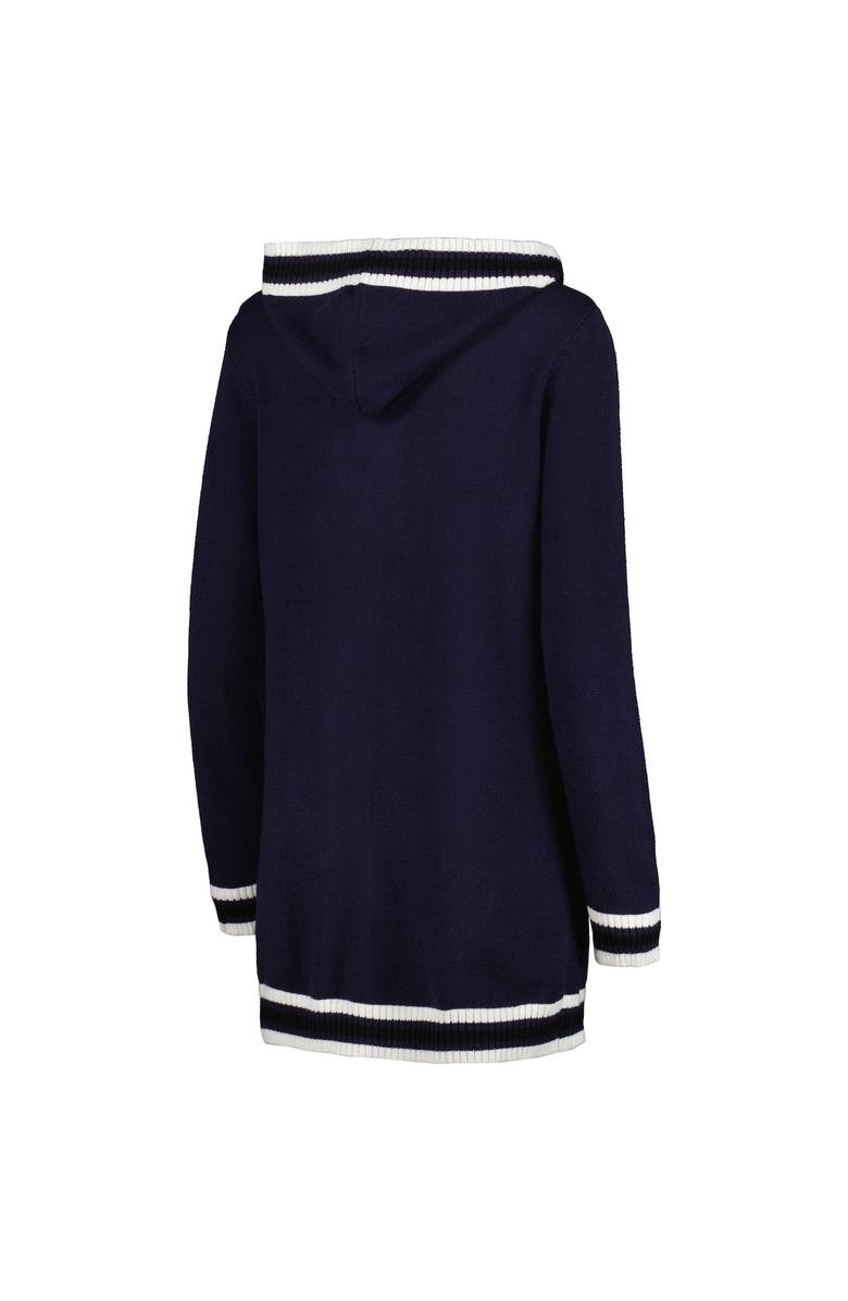 GAMEDAY COUTURE Women's Gameday Couture Navy Notre Dame Fighting Irish One More Round Tri-Blend Striped Cardigan Sweater, Alternate, color, 